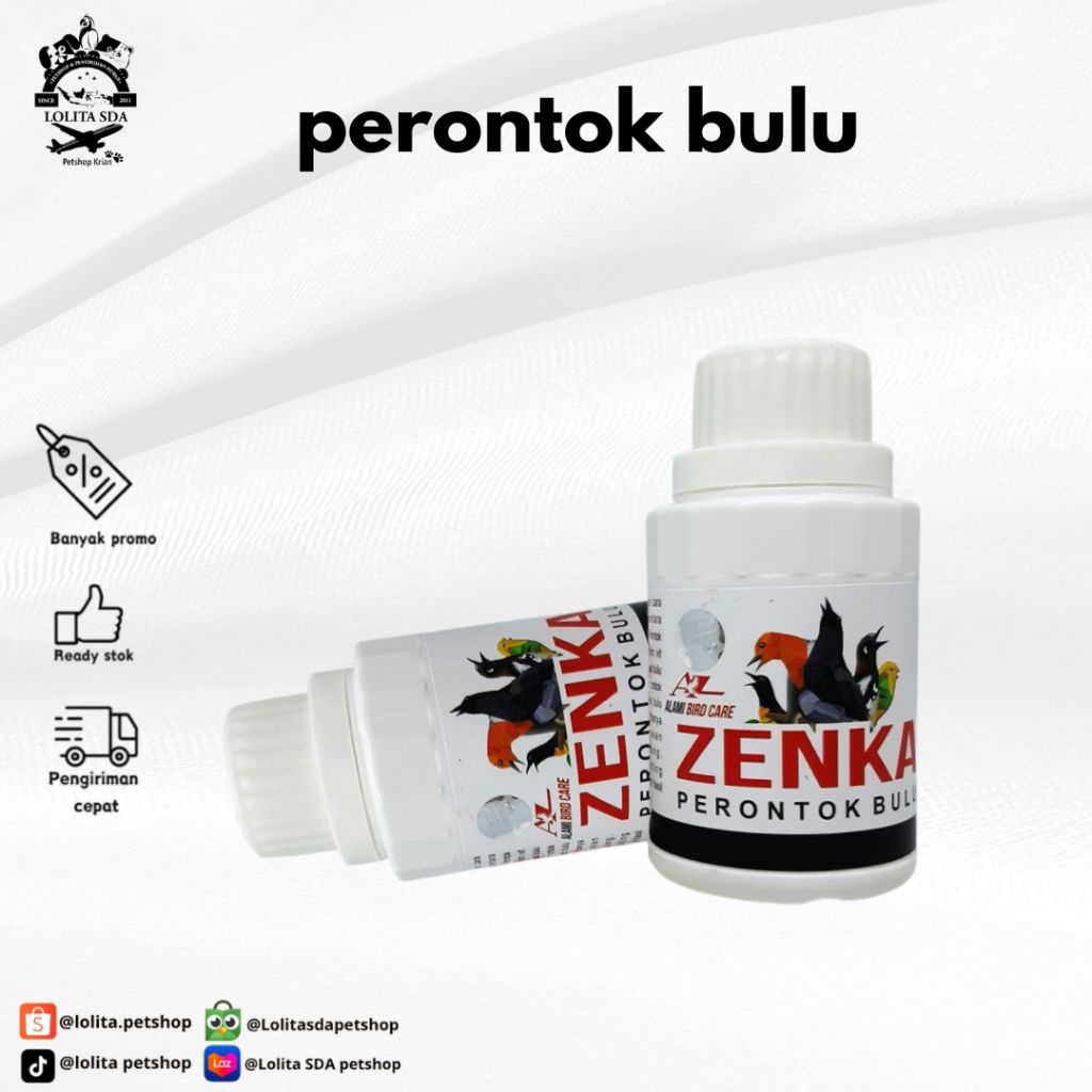 Zenka perontok bulu obat bantu mabung ngurak burung ganti bulu