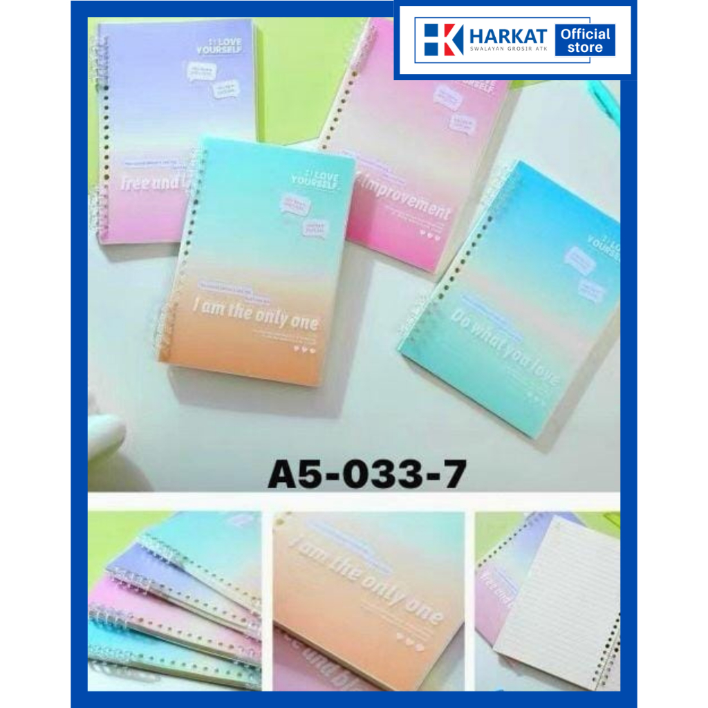 DIARY Notebook A5 50 Lembar Notebook gambar buku catatan/Diary buku spiral gambar motif lucu