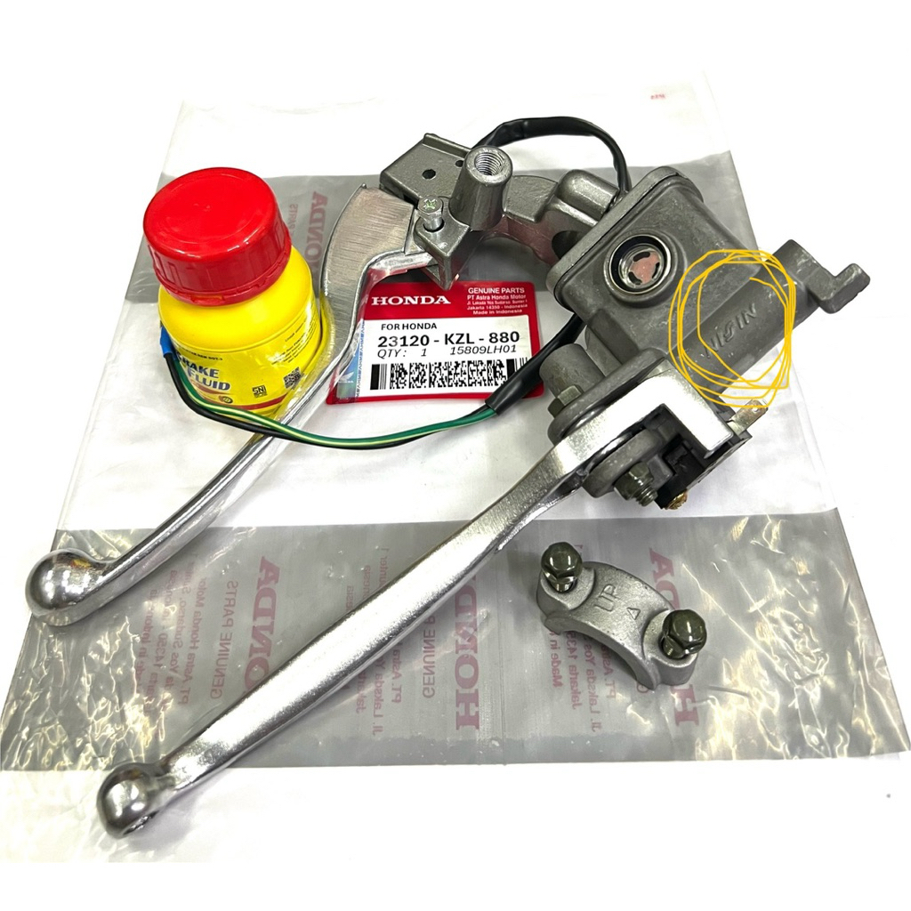 Master rem atas Assy Nisin Beat Karbu Sepaket + Dudukan Spion + Handle Kiri + Minyak Switch Beat Var