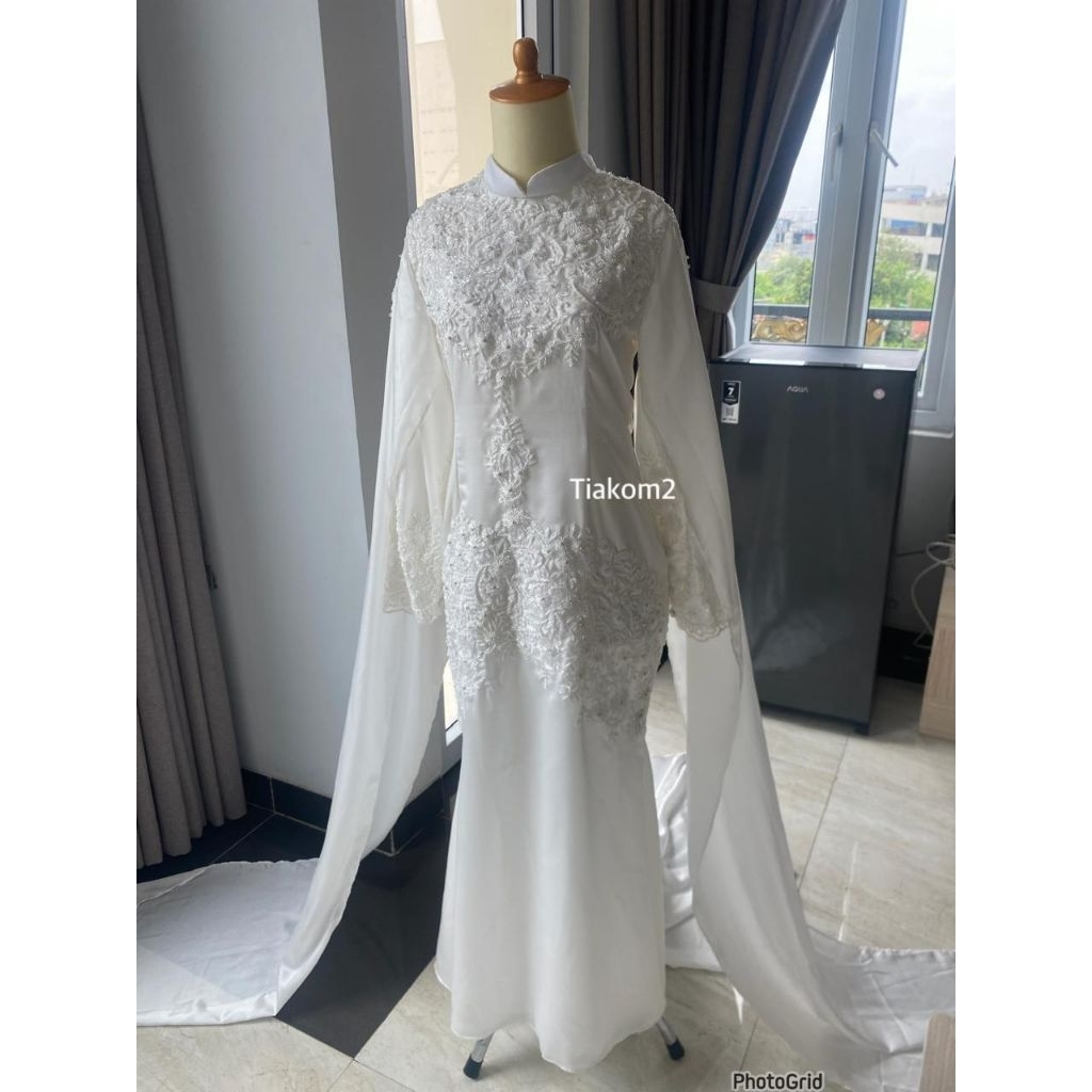 gaun pengantin Malaysia Melayu gaun akad gaun walimah wedding dress