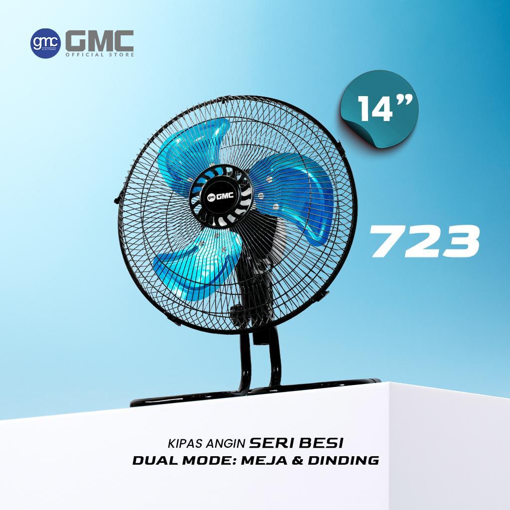 Kipas Angin Tornado Besi 2 in GMC 723 / 14 INCHI Meja Dan Dinding