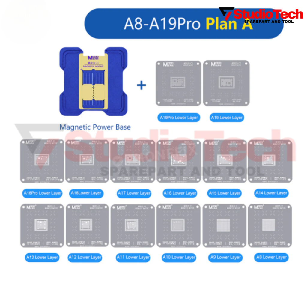 PLAT BGA MAGNET STENCILS IPHONE CPU A8-A19PRO MA ANT