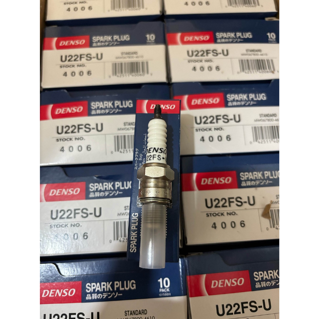 ￼Busi Denso U22FSU Motor Bebek Supra Grand Revo Blade | Busi Original Denso Pasti Ori