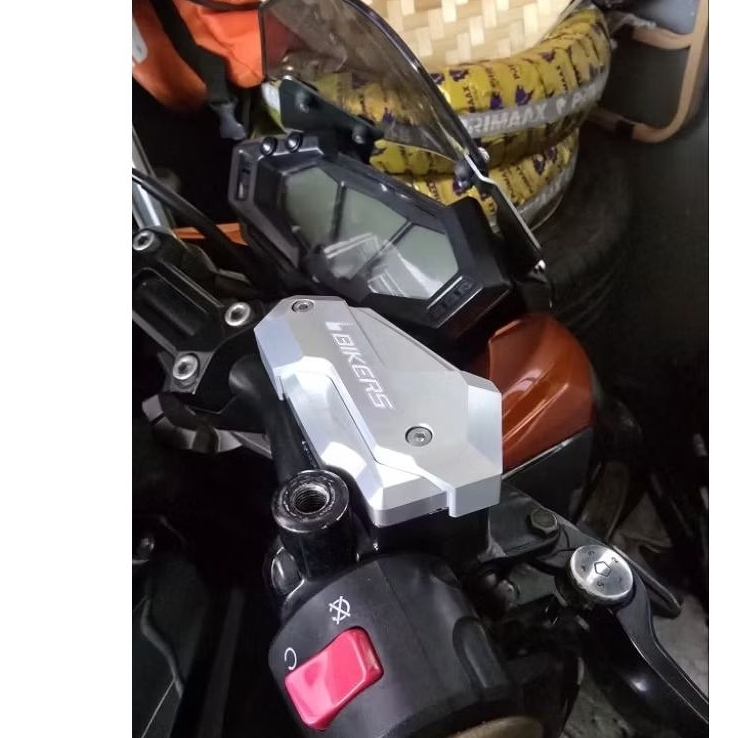 Cover tutup minyak rem master rem Kawasaki ZX25R Zx 25r Z800 ER6N Er6f Ninja 650 Bikers cnc thai