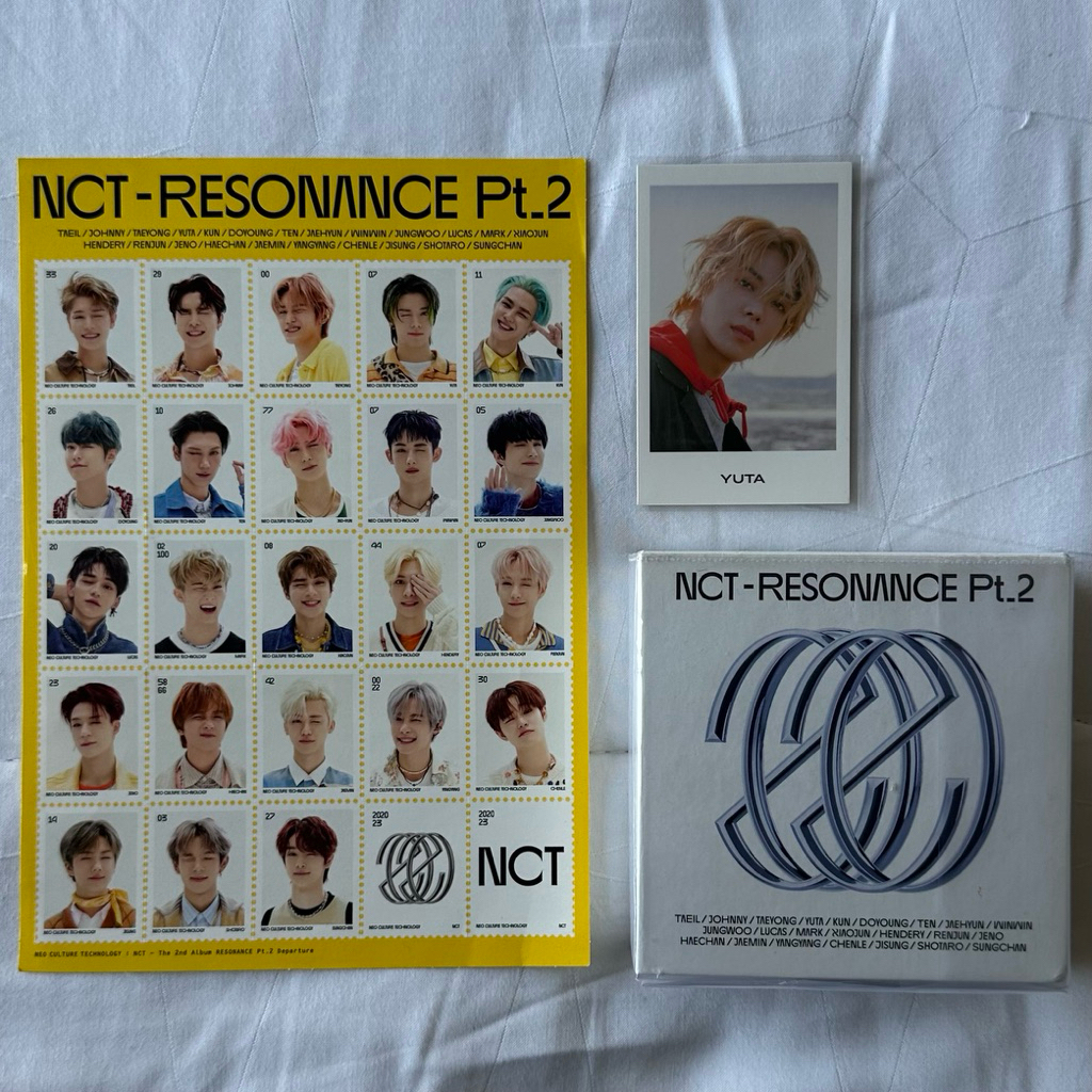 Album NCT 2020 resonance pt 2 kihno kit departure ver unsealed album only full set pc polaroid na yu