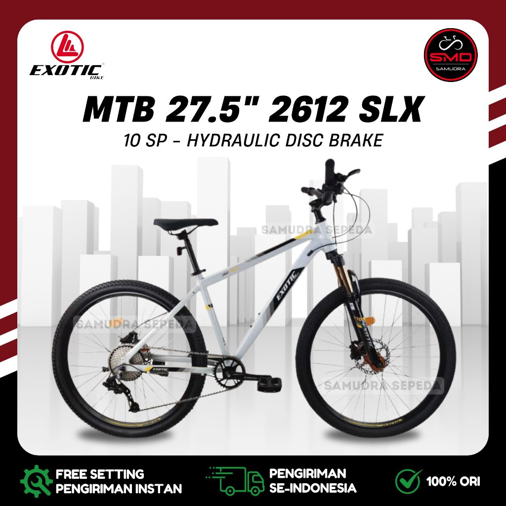 Sepeda Gunung MTB 27.5 Exotic 2612 SLX REM HYDRAULIC Murah BDG