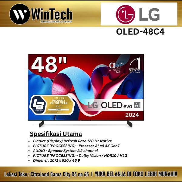 LG 48" Smart TV 4K LG OLED evo C4 AI