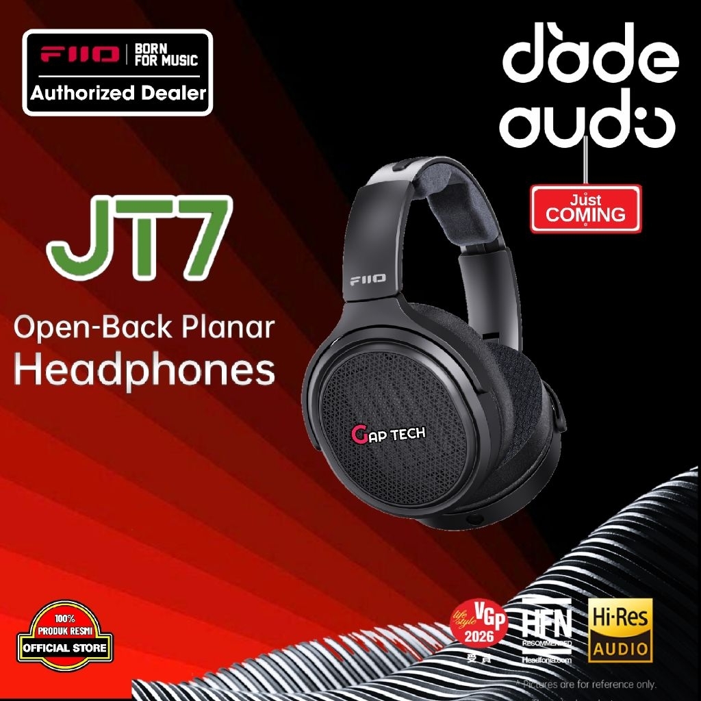 FiiO JT7 / JT 7 Planar Magnetic Driver Open Back Headphone Original
