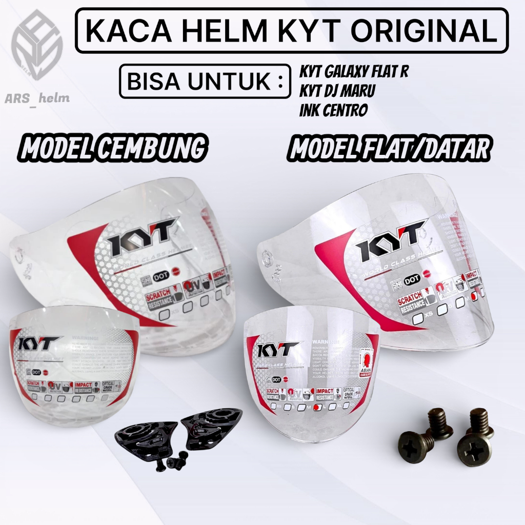 VISOR ORIGINAL | KACA HELM KYT DJ MARU|KYT GALAXY|KYT DJ MAXI|INK CENTRO ORIGINAL