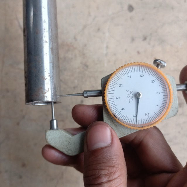 Pipa Besi OD 22 mm ID 16,8 mm Tebal 2,7 mm Panjang 80 cm - Pipa Besi Super