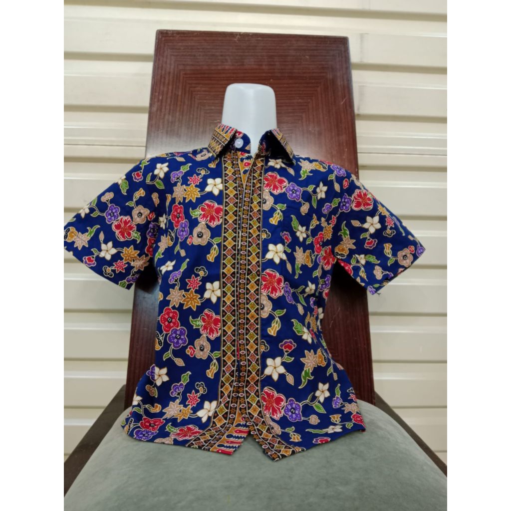 Toko bakul batik, kemeja batik anak lengan pendek