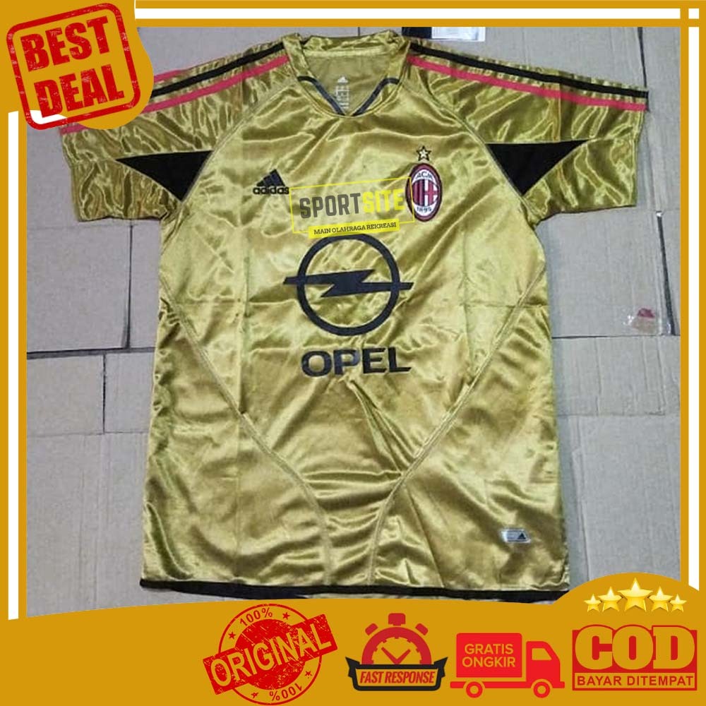 Kaos Adidas 3rd Jersey AC Milan 2004 2005 Football Club Soccer Running Sports Third Shirt JSY Jersey