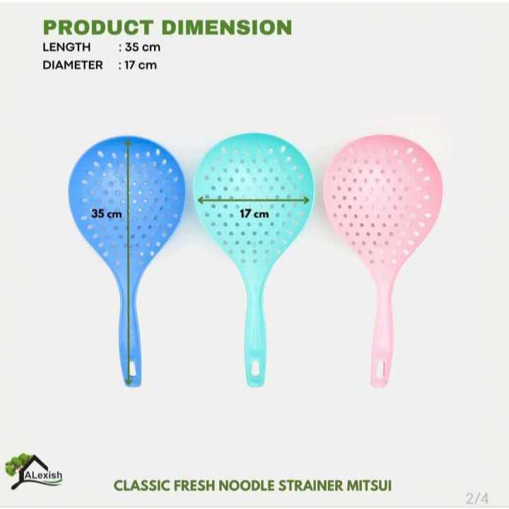 Saringan mie plastik / Centong bolong jumbo alexish