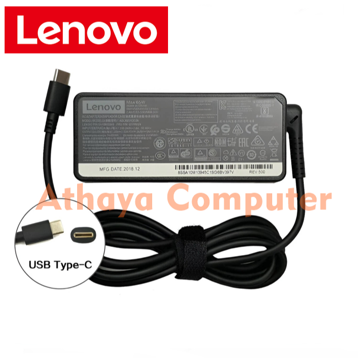 Charger Adaptor Laptop Lenovo ThinkPad E14 Gen 2 Core i5 Original