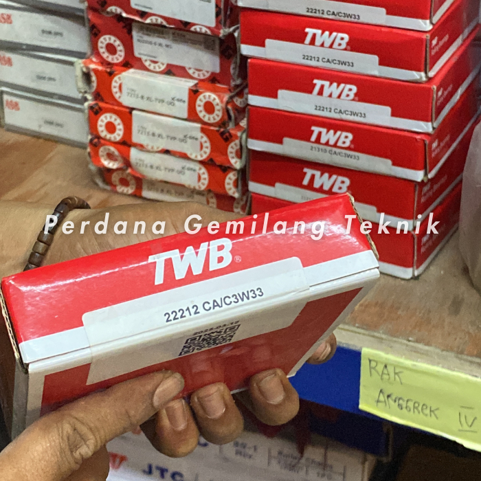 Spherical Roller Bearing 22212 CA/C3W33 TWB | Bearing 22212-CA/C3 TWB (Kuningan)