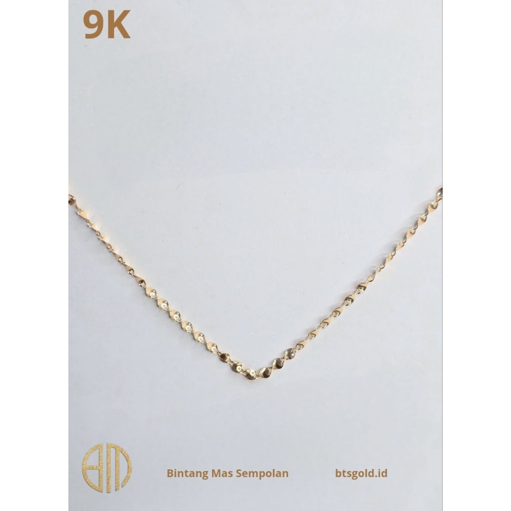 Kalung Dewasa Ulir Emas Asli