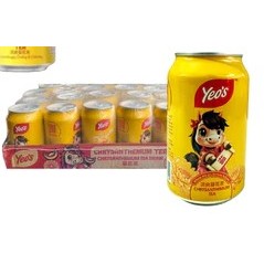 Yeos Teh Kembang Krisan Chrysanthemum Kaleng 300ml Isi 24 Pcs  [ Edisi Imlek ]