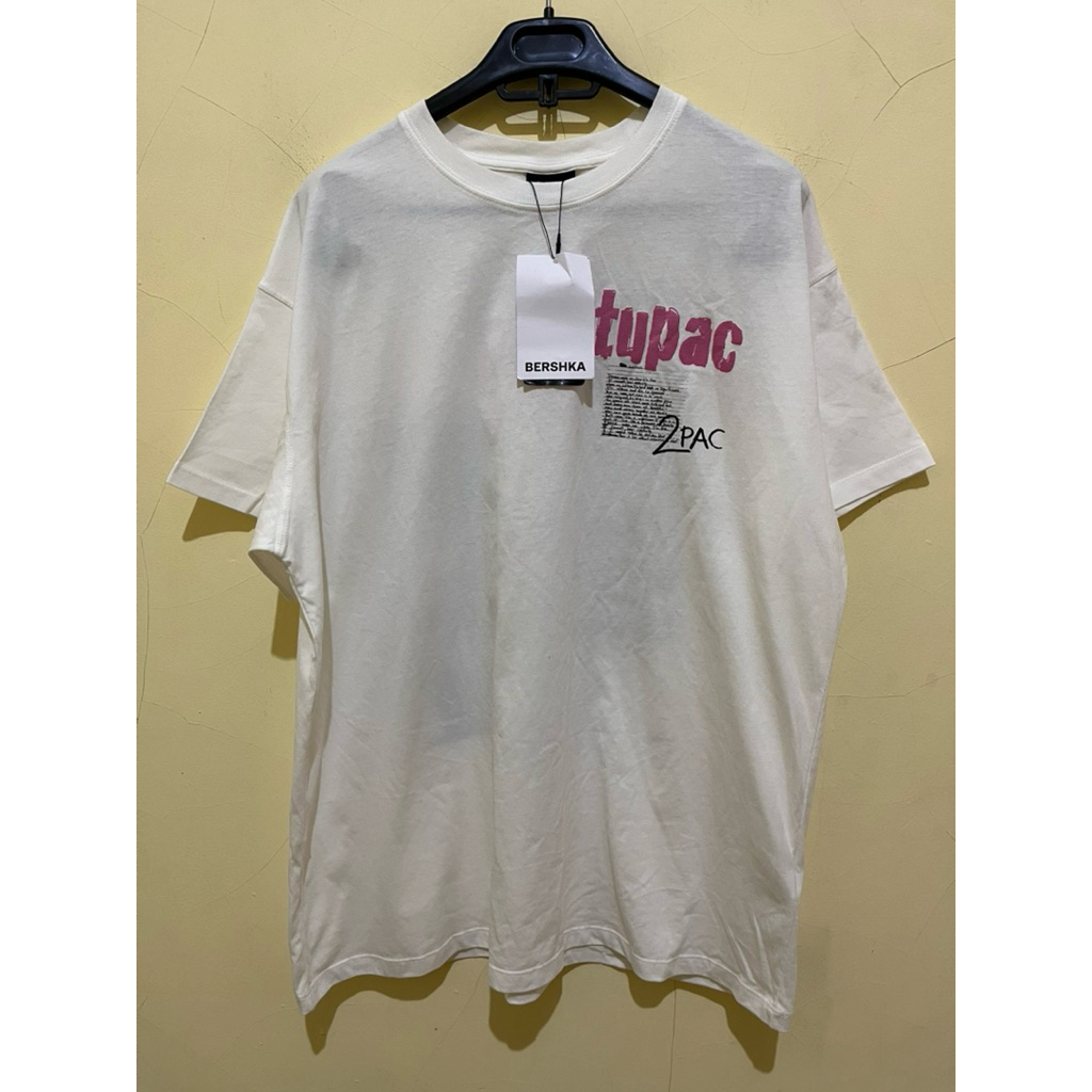 BERSHKA X 2PAC T-SHIRT WHITE