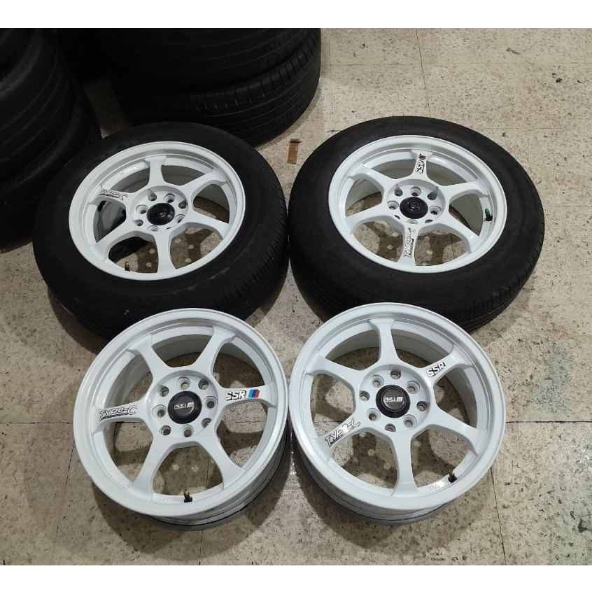 Velg Mobil Bekas SSR R15X6,5 4X100 4x114 40 Pnp Brio,Agya,calya,sigra dll