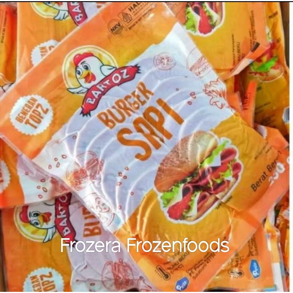 [LANGSUNG KIRIM] BARTOZ SMOKE BEEF / BURGER SAPI 280G ISI 20 BIJI