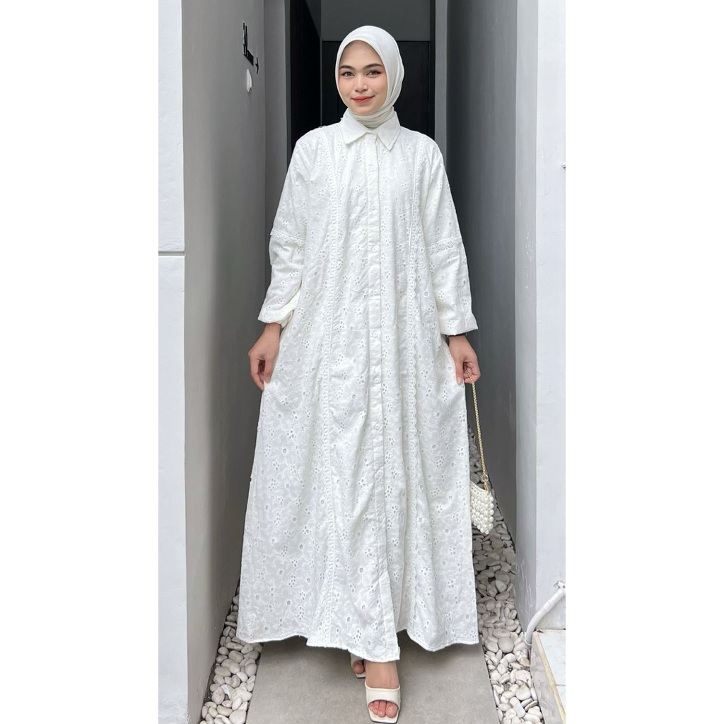 Qiyara Dress Athayaa Daily Gamis Wanita Original / gamis / gamis athayaa