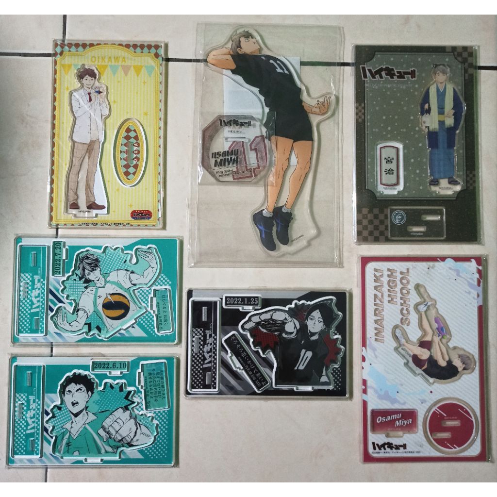 Official Acrylic Standee Haikyuu Iwaizumi Oikawa Osamu Suna