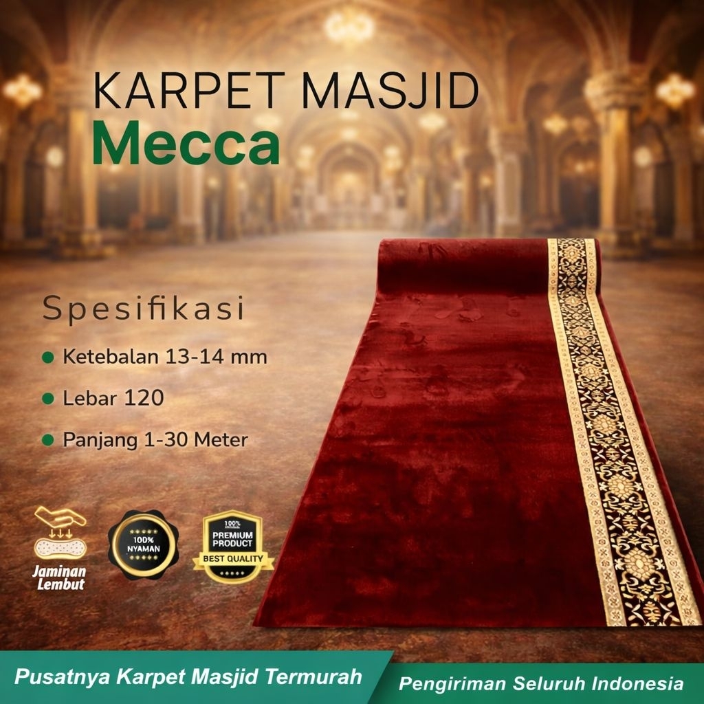 Karpet Masjid MECCA Harga / Meter
