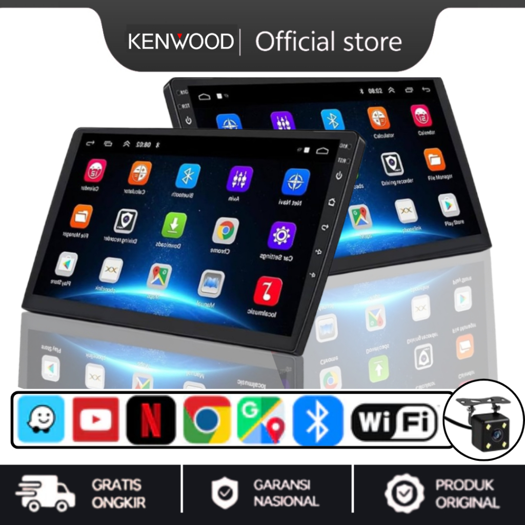 Kenwood 2025 6GB RAM+64GB ROM Newest Android Player "9"10 inch Quad Core Car Multimedia MP5 Player