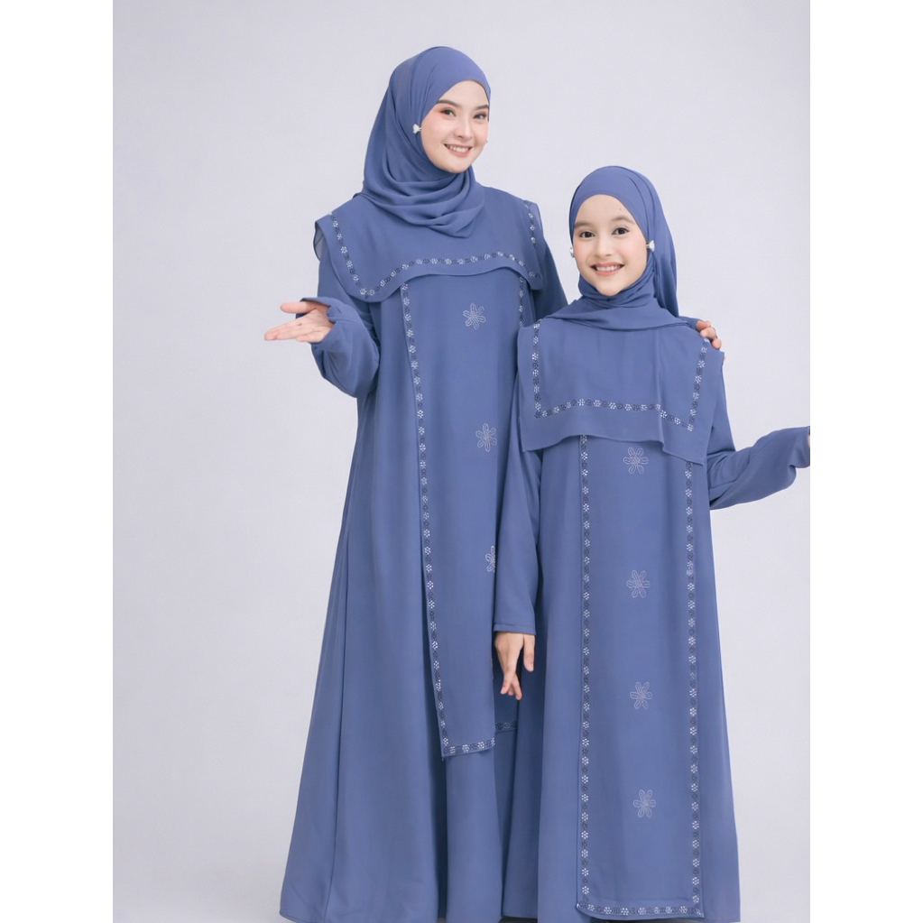 Rahima DRESS BRUKAT GAMIS LEBARAN TERBARU BAHAN CERUTY BABYDOLL FULL PURING