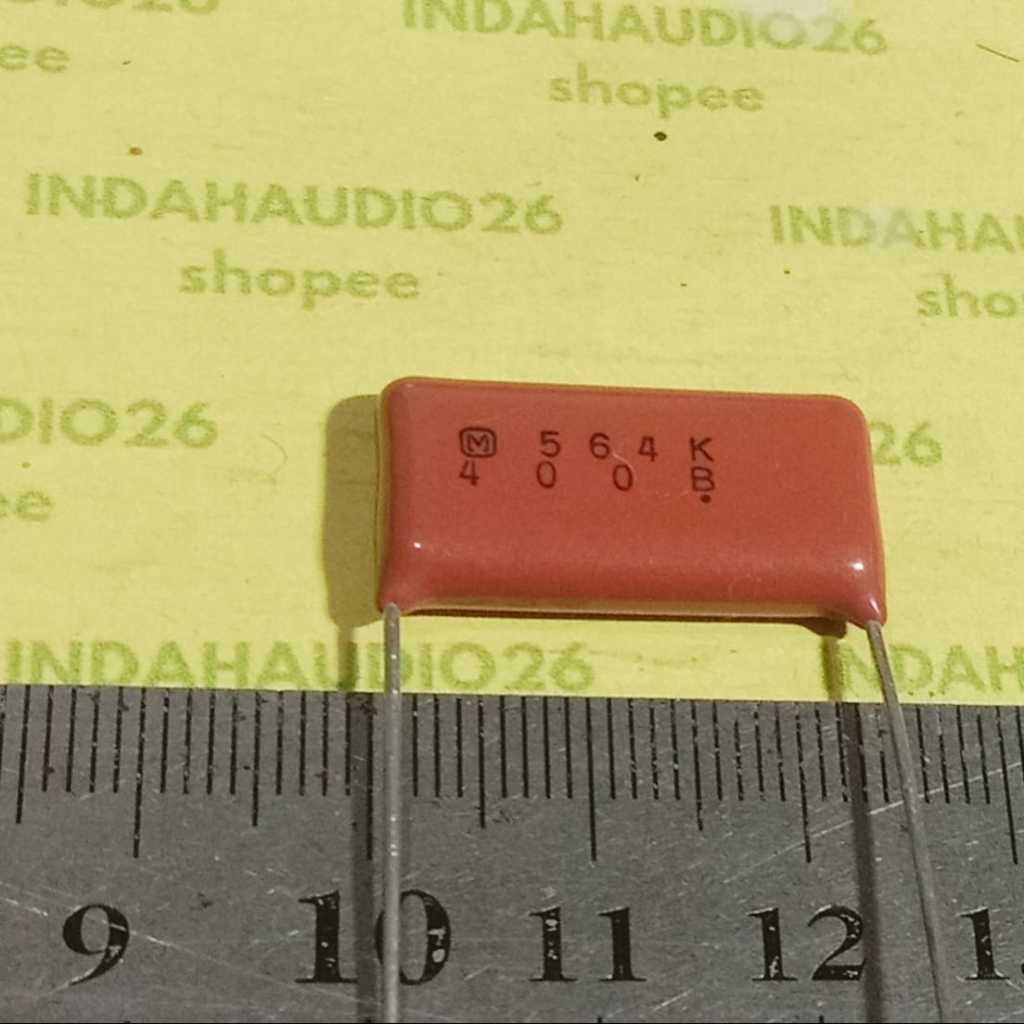 PANASONIC 564K 400V 23mm 564 560nf 560n 400v  KAPASITOR MILAR MERAH mylar CAPACITOR 0.56uf  560 NF  