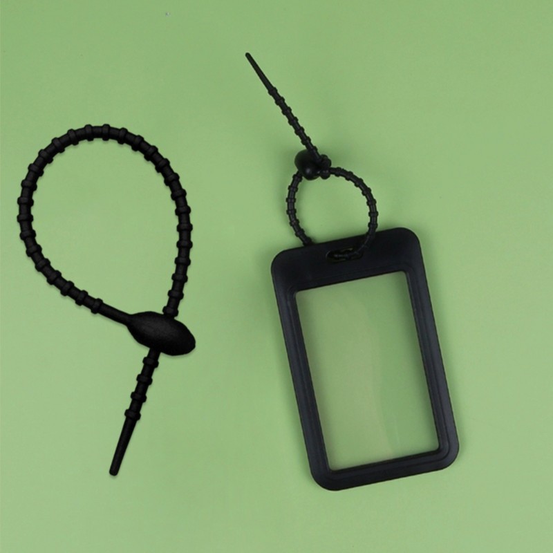 50Pcs Tie Kabel Tis Silicone Multifungsi Lucu / Kabel Ties Silicone / Karet Pengikat Kabel Serbaguna