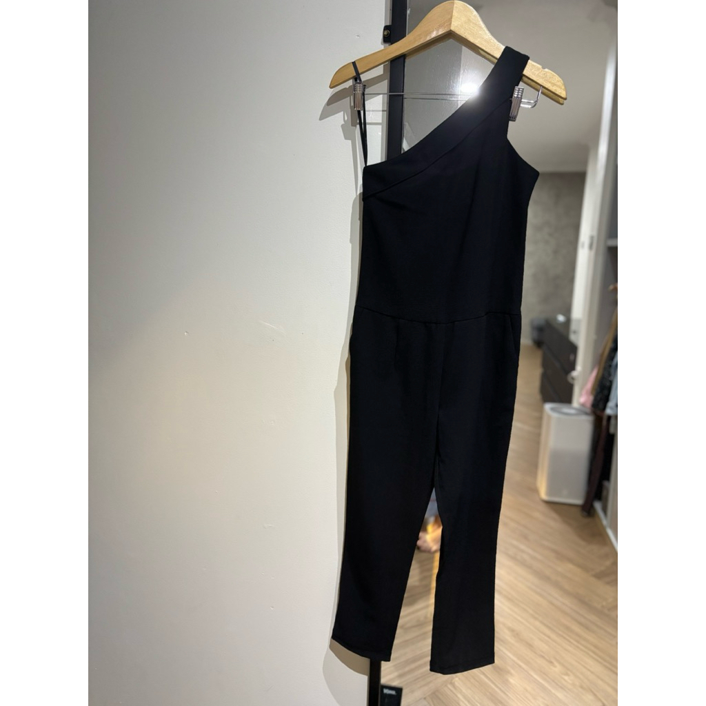 BCBGeneration one shoulder jumpsuit