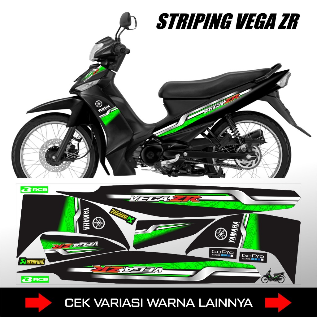STIKER STRIPING YAMAHA VEGA ZR / STICKER LIS VARIASI MOTOR VEGA ZR