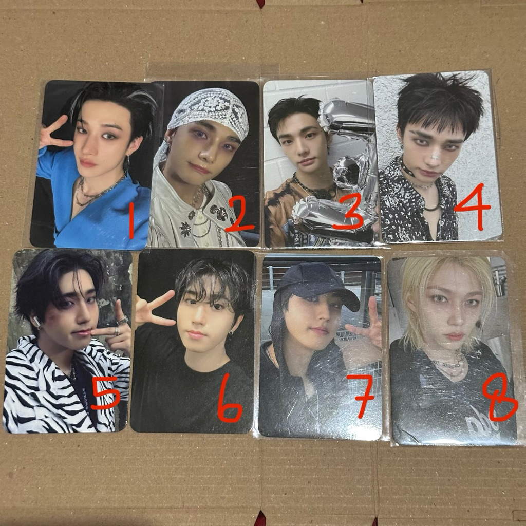 [ready stock] BANGCHAN HYUNJIN HAN FELIX STRAY KIDS KARMA POB PHOTOCARD appmus yes24 withmuu fanssho