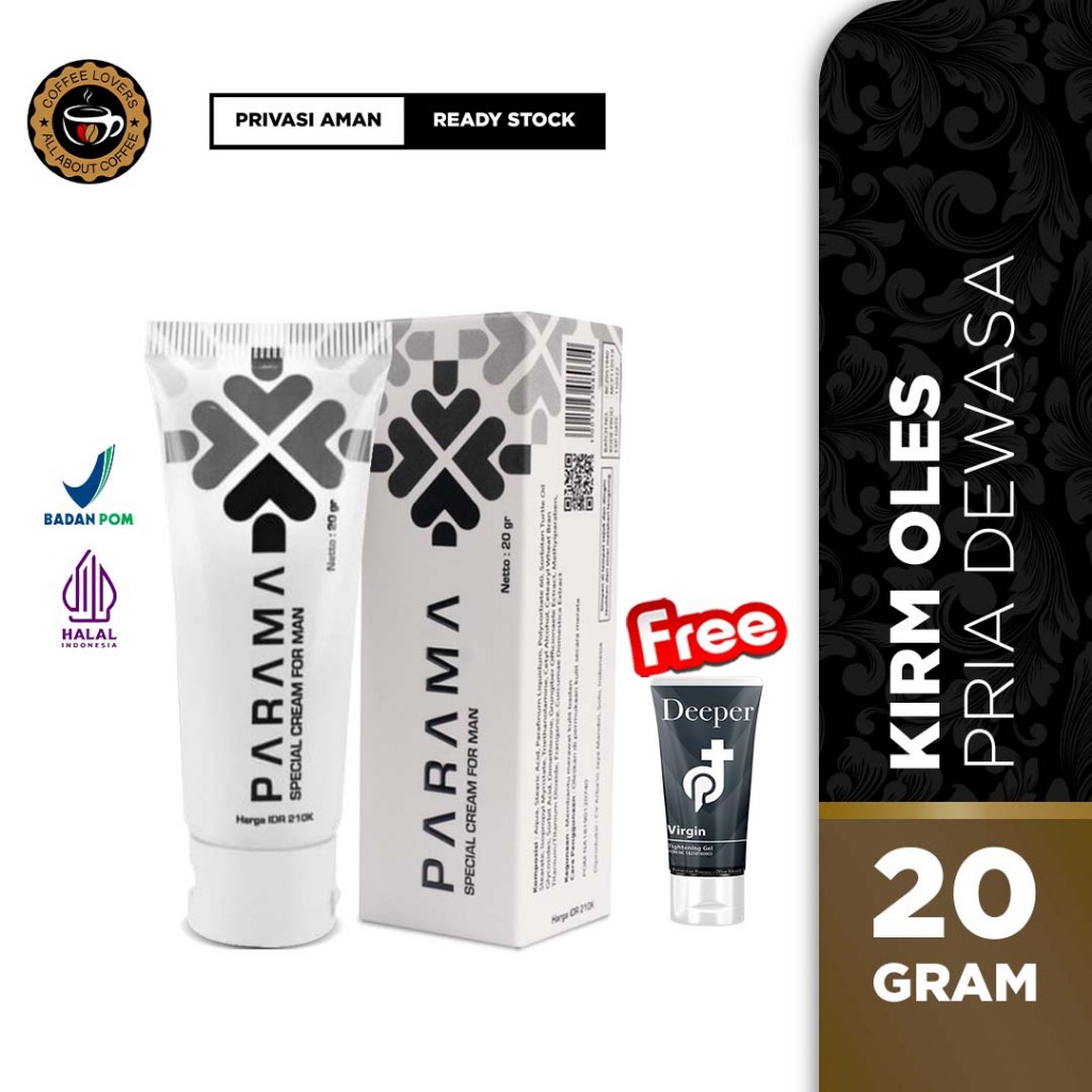 Krim Oles Pria - Parama Cream 20gr Original -  | Parama Cream Oles Herbal Tahan Lama BPOM