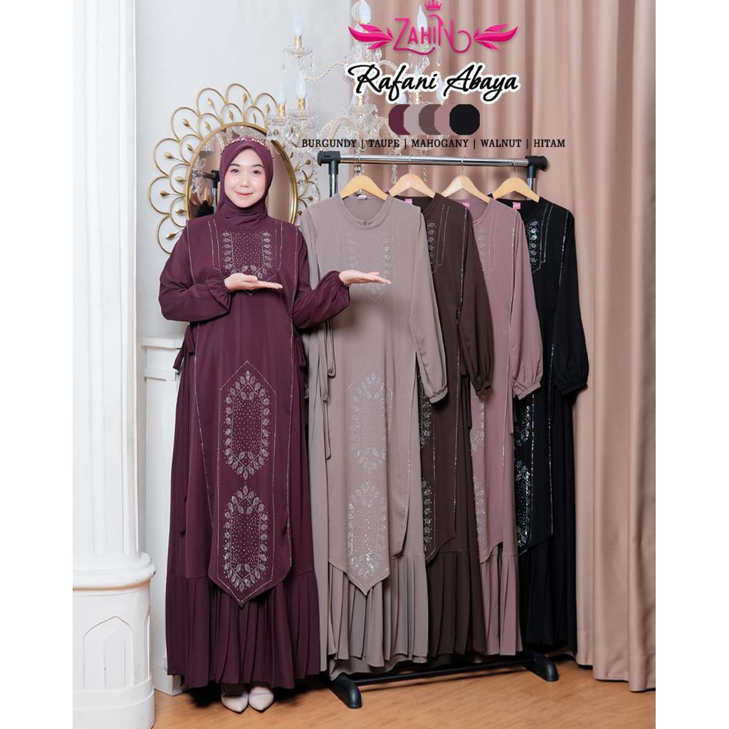 RAFANI DRESS ORI ZAHIN COLLECTION / SYARAH SET HIJAB BY ZAHIN