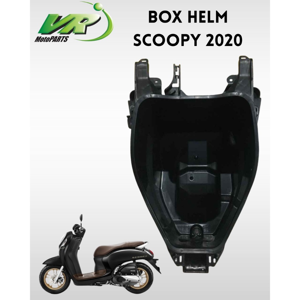 box helm scoopy 2020 Box Bagasi Bawah Jok Scoopy FI 2020-2023