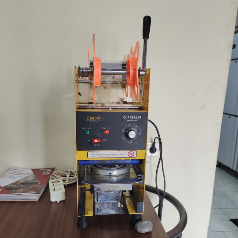 CROWN SC H9 Mesin Press Manual Cup Sealer Gelas Plastik 8-20oz SECOND