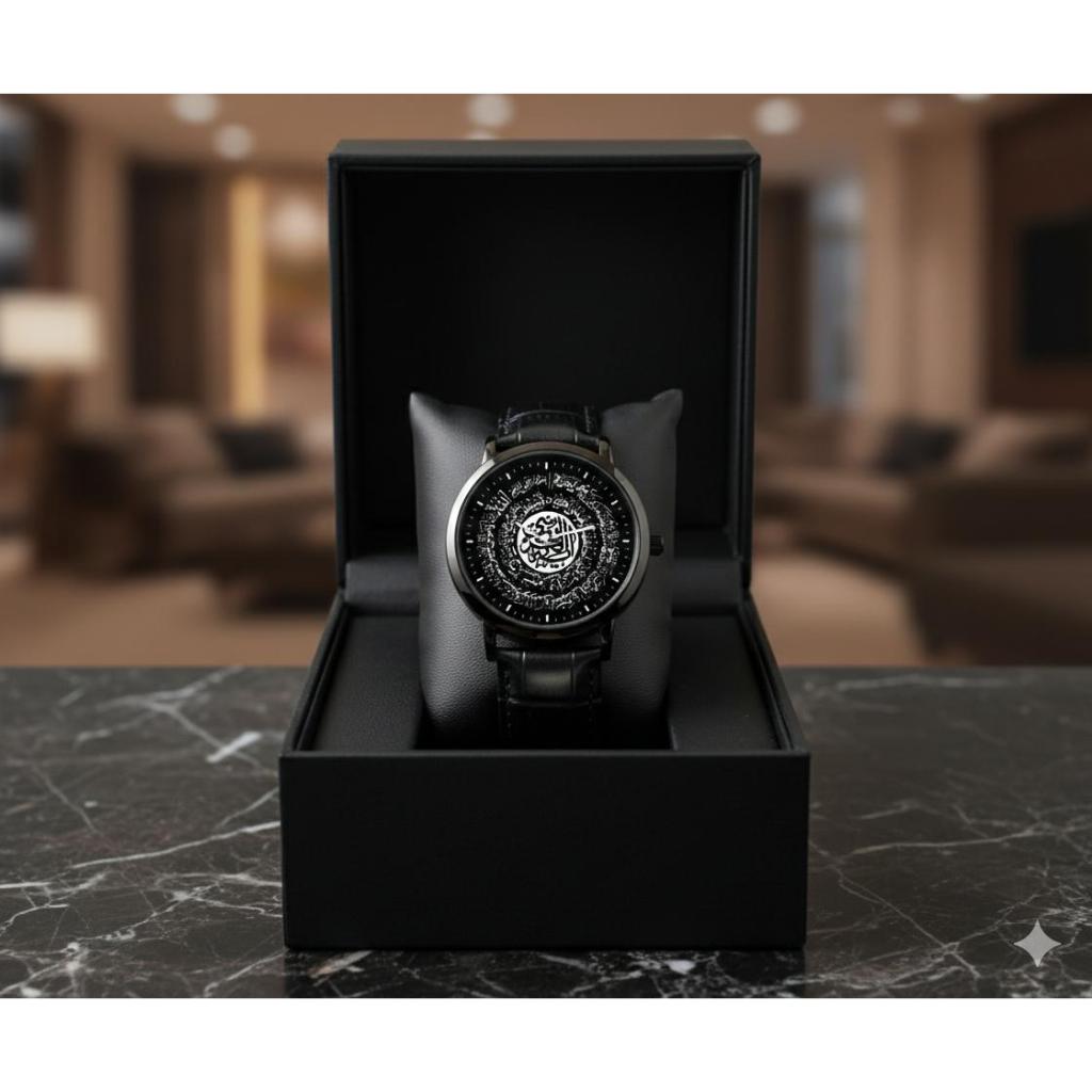 Jam Tangan Pria Angka Arab Strap Kulit Tahan Air Wardana