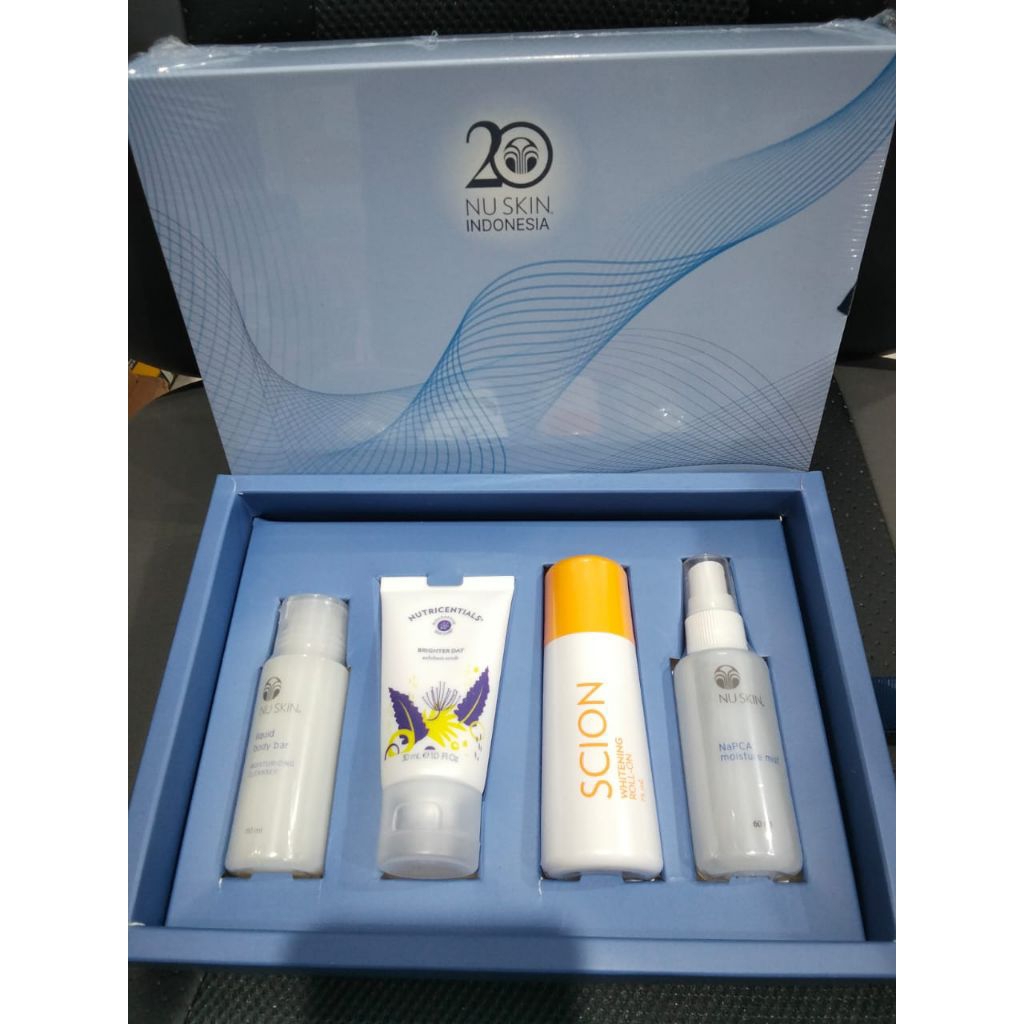 1 set Body Care (Napca mini, exfoliant mini, roll on, body bar Mini) travel Size skin NU ORI