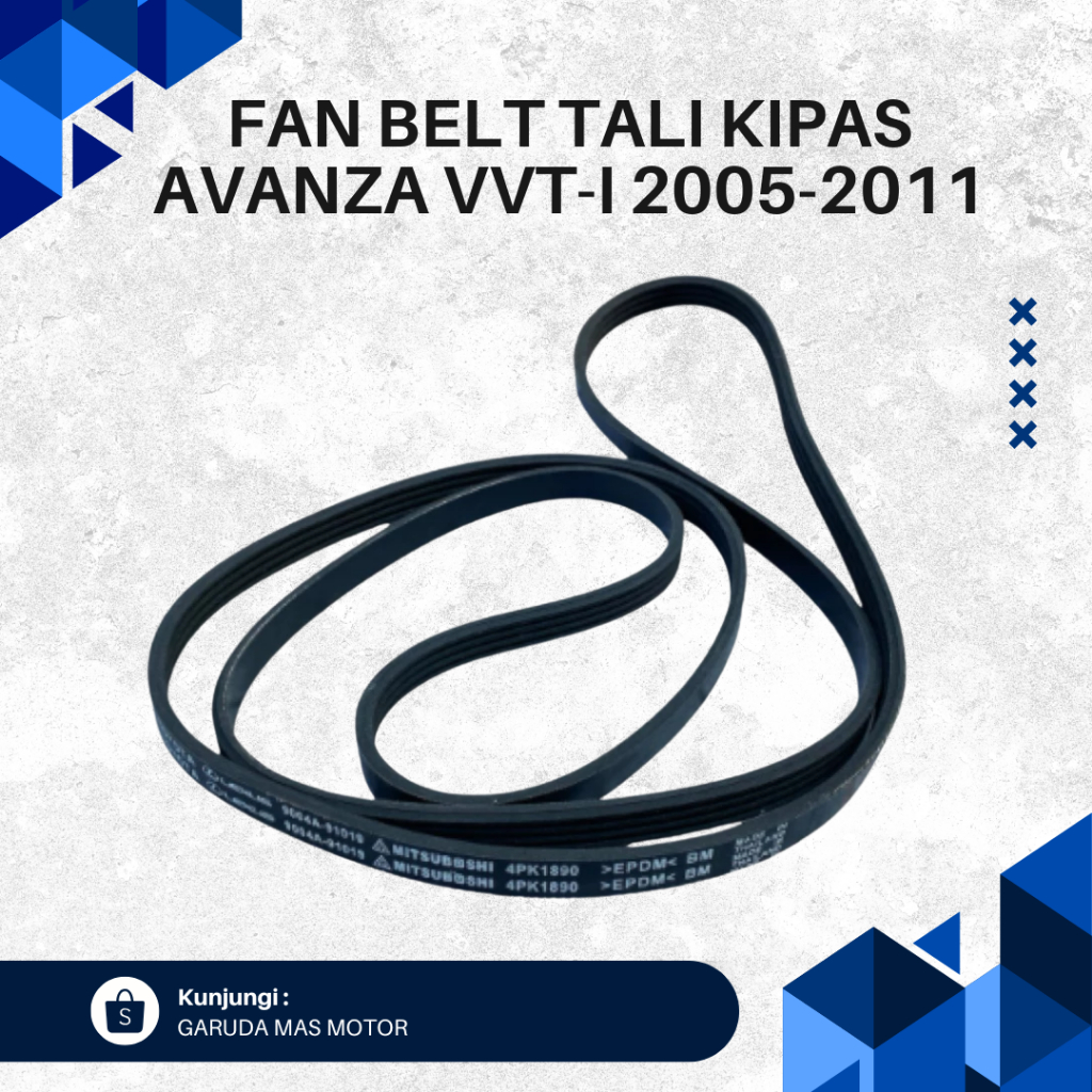 FAN BELT TALI KIPAS AVANZA VVT-I 2005 - 2011 ORIGINAL