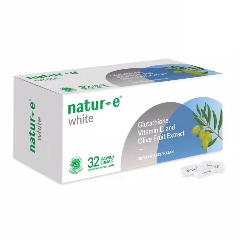 NATUR E WHITE BRIGHTENING SOFT CAPSULE (BIRU) 32 KAPSUL