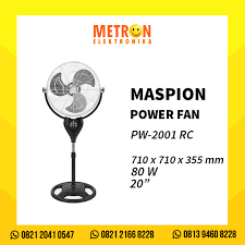 MASPION PW 2001 RC KIPAS ANGIN / POWER FAN 20 INC / PW2001RC