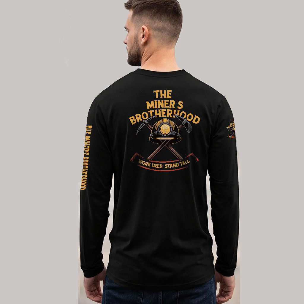 Kaos Miner's Brotherhood | Kaos Pekerja Tambang Bersaudara Lengan Panjang