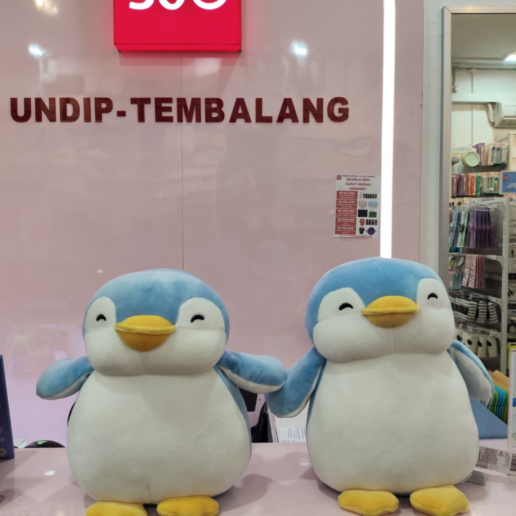 MINISO Boneka Penguin Mini Biru | Small Penguin Plush Toy