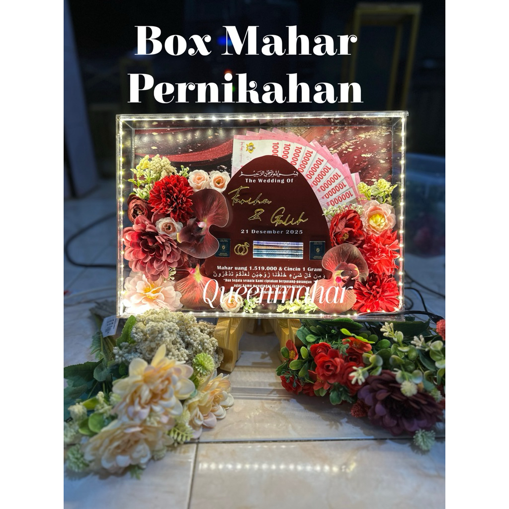 Box Mahar Pernikahan Bisa request background ukuran