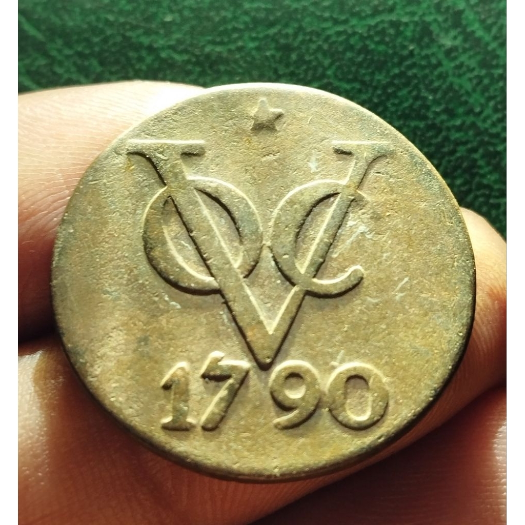 koin VOC thn 1790  masih bagus detail ASLI