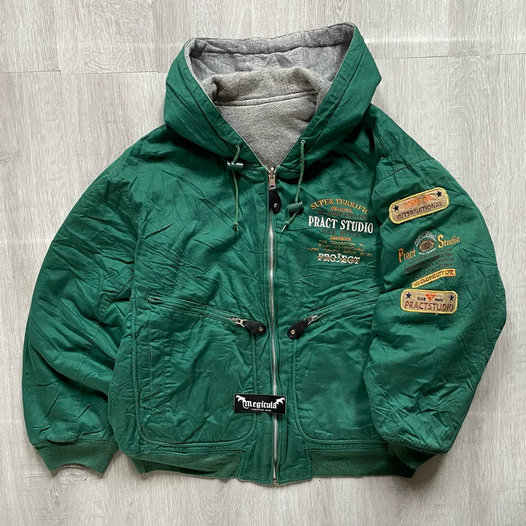 Pract Studio Vintage Reversible Casual Canvas Jacket