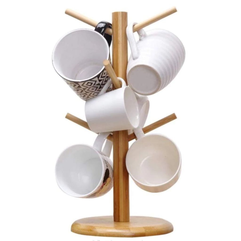 Rak Gelas / Rak gantung kayu / Rak kayu wadah tempat gelas