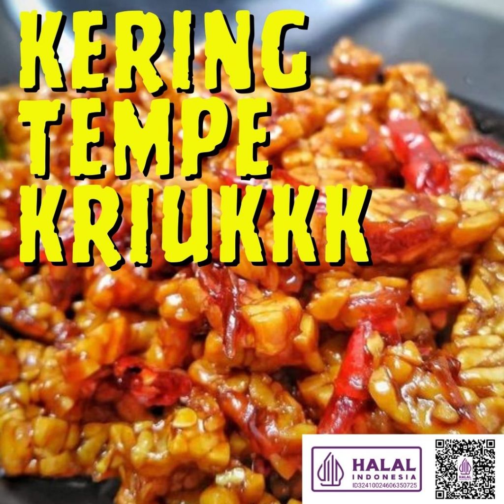 200gr KERING TEMPE PEDAS MANIS/TEMPE OREK TERI KACANG/OREK TEMPE PEDAS BALADO/ Kering Tempe/ Tempe O